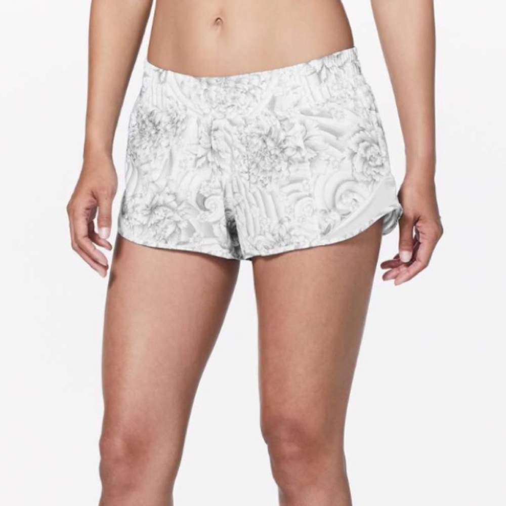 lululemon athletica White Floral Athletic Shorts - Picture 3 of 10